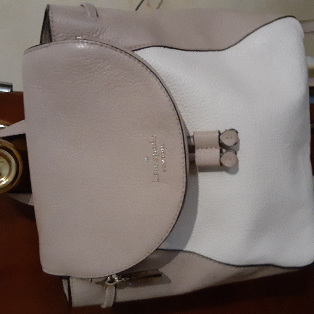 Kate Spade Beige and White Women's Backpack